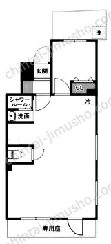 エリクサーメゾン日暮里根岸1階の間取図