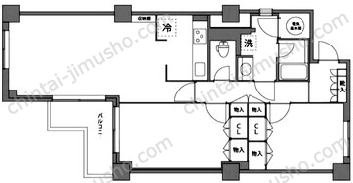 パレロワイヤル南青山5階の間取図