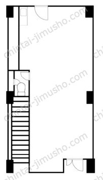 本間屋ビル1階の間取図