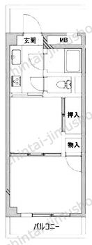 パークフラッツ舎人の間取図