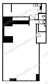 横小ビル1階の間取図