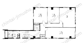 矢板ビル4階の間取図