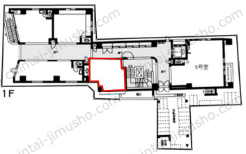 本八幡駅西口ビル1階の間取図