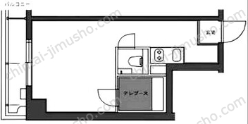 メディウス虎ノ門1階の間取図