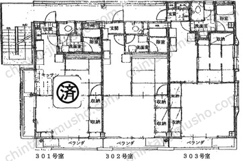 ドエル清光3階の間取図