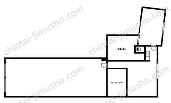 南砂6丁目貸店舗1階の間取図