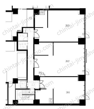 ジオ横浜2階の間取図