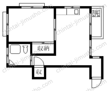大塚ビル3階の間取図
