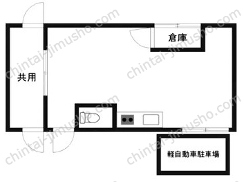 荏原5丁目貸作業所1階の間取図