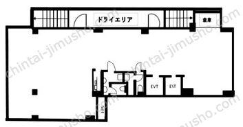 飯田橋ビル1号館B1階の間取図