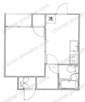 ニュースター大久保4階の間取図
