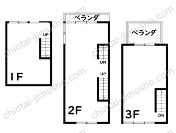 石川町33丁目貸店舗一棟の間取図