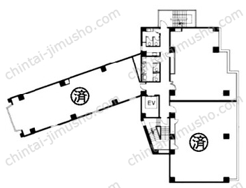 M&Cビルの間取図