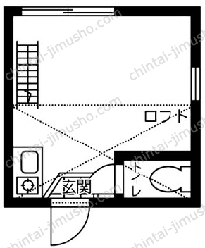 ユナイト小机ステーションクロスビー1階の間取図