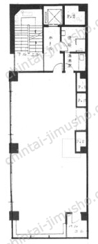 カクニ第一ビル8階の間取図