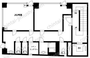 RENGA 東銀座2階の間取図