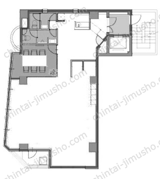 ACN築地テラスビル4階の間取図