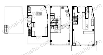 千駄ヶ谷4丁目貸店舗一棟の間取図
