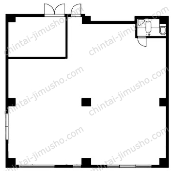 メープルトヨタ1階の間取図
