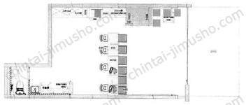 インプレストコア武蔵小山1階の間取図