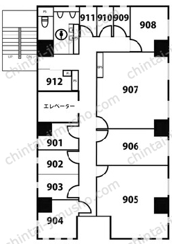 天翔オフィス麻布十番の間取図