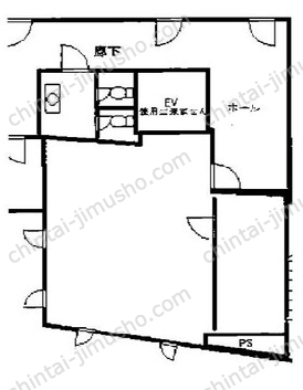 鶴岡ビル3階の間取図