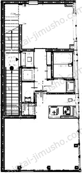 マガザン三軒茶屋2階の間取図