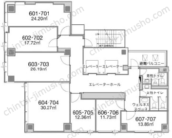H1O芝公園の間取図