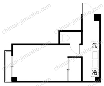 渋谷本町二ビル2階の間取図
