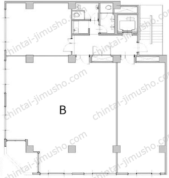八重洲KHビル／日本橋ライズオフィス2nd2階の間取図