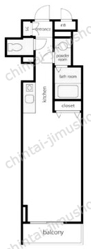VORT銀座residence7階の間取図