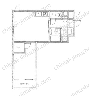 Maison deM HATSUDAI2階の間取図