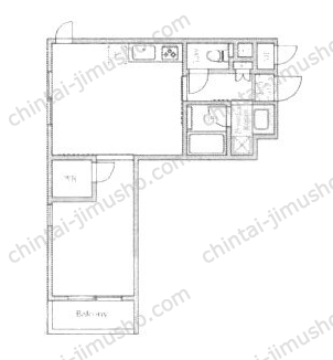 Maison deM HATSUDAI3階の間取図