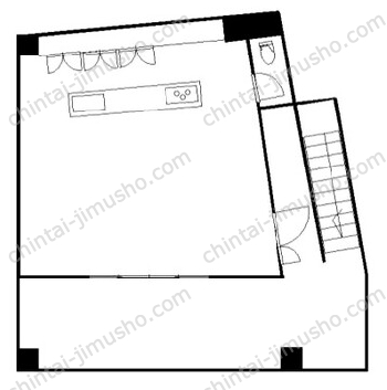 キッドアイラックビルヂング5階の間取図