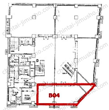 TK関内プラザB1階の間取図