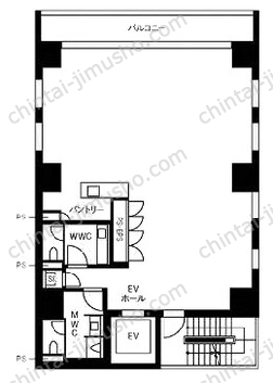CIRCLES大手町theNorth8階の間取図