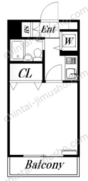 碑文谷壱番館2階の間取図