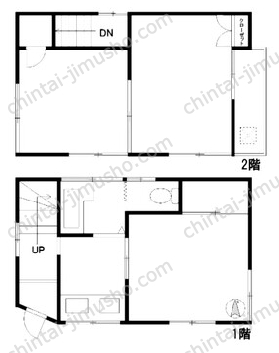 中十条戸建貸店舗事務所一棟の間取図