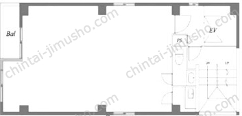 元赤坂NHビルの間取図