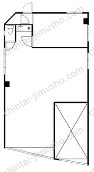 村上ビル1階の間取図