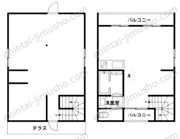 （仮称）吉祥寺本町2丁目貸店舗事務所1階の間取図