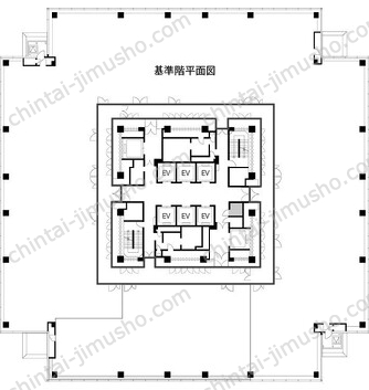 横浜ビジネスパーク（YBP）WESTの間取図