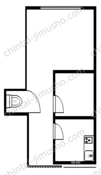あやめマンション1階の間取図