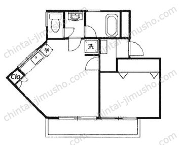 ソレイユ片倉3階の間取図