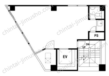 サントミ八丁堀ビル2階の間取図