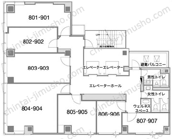 H1O芝公園の間取図