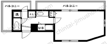 リバース横浜6階の間取図