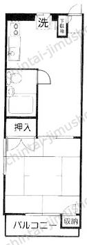 大倉山ハイツの間取図