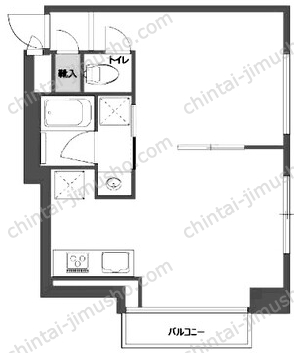芝マンション9階の間取図