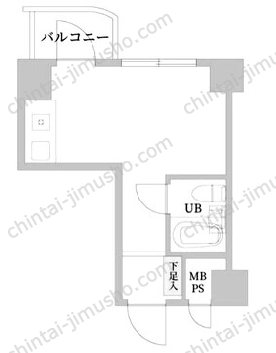 新宿ダイカンプラザシティⅠの間取図